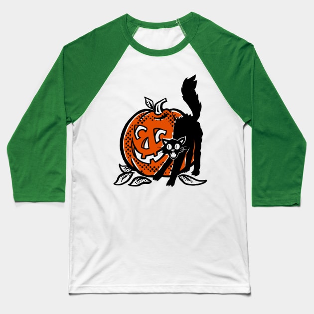 Vintage Halloween Baseball T-Shirt by Swoody Shop